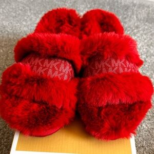 Michael Kors Faux Fur Slippers